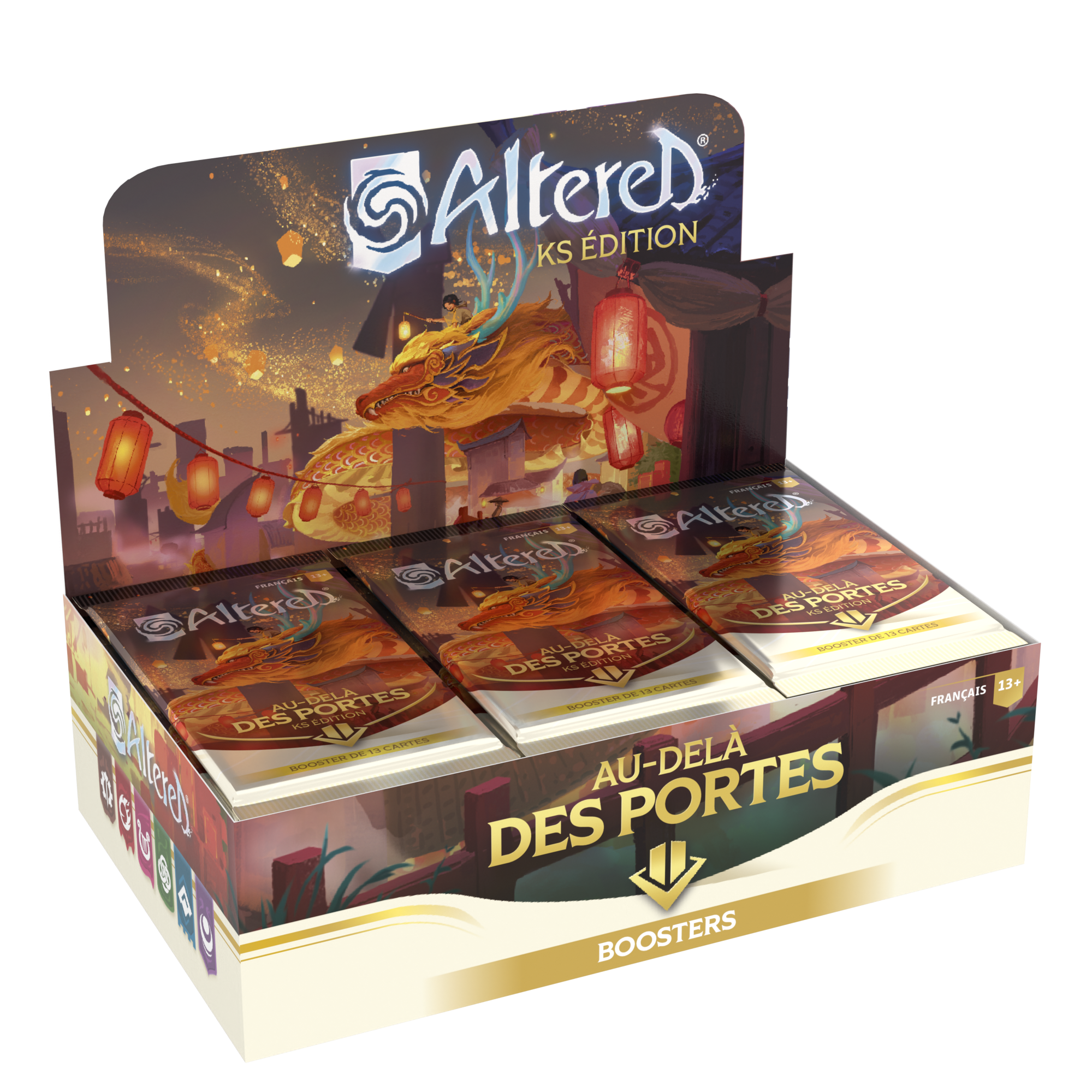 Display 37 boosters Altered - Kickstarter - Au delà des Portes - FR
