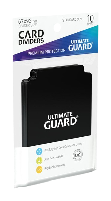 Ultimate Guard 10 intercalaires pour cartes Card Dividers taille standard Noir