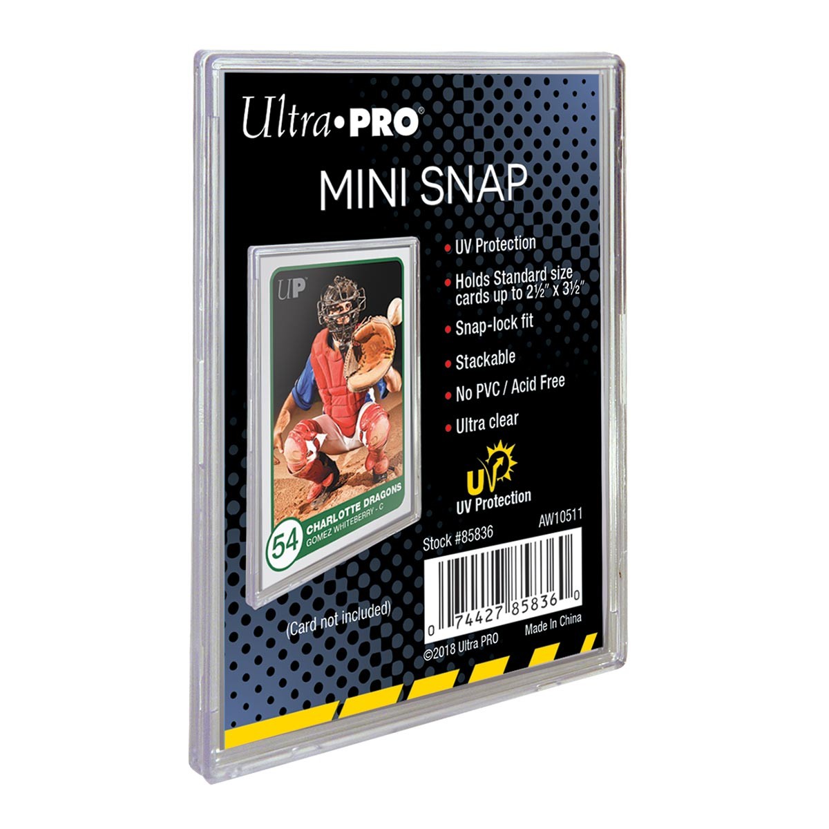 Lot de 10 - Ultra Pro - Protège Carte Rigide - UV Mini-Snap Card Holder - Top Loader
