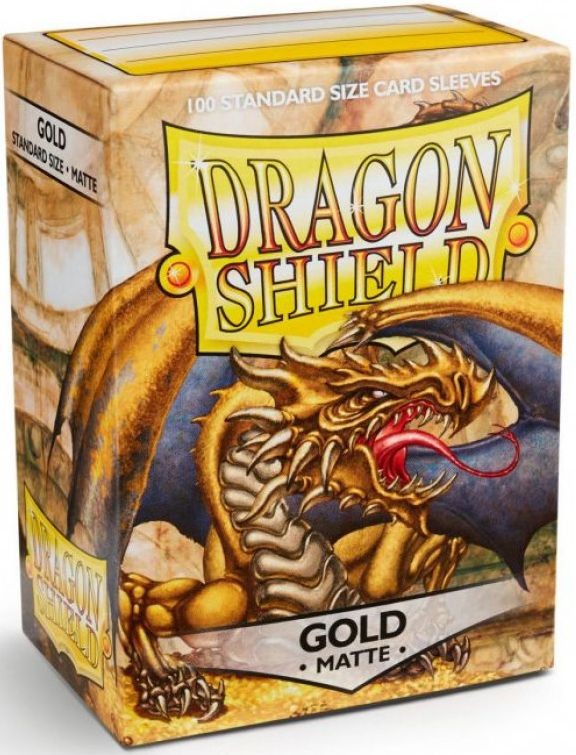 Dragon Shield Standard Sleeves - Matte Gold (100)