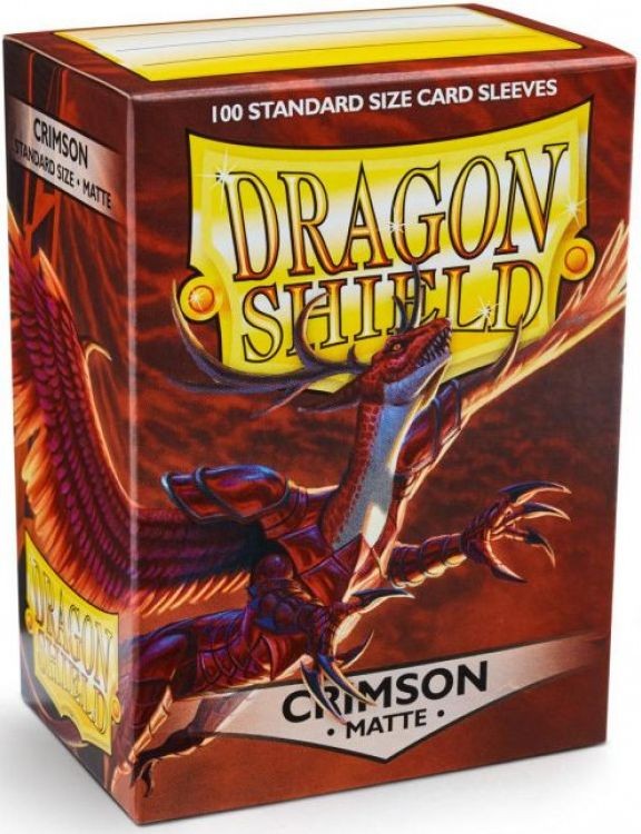 Dragon Shield Standard Sleeves - Matte Crimson (100)