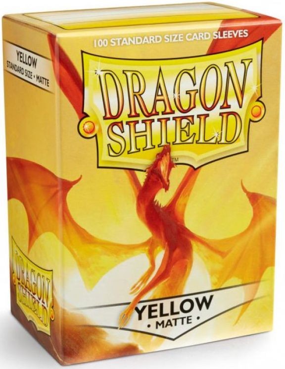 Dragon Shield Standard Sleeves - Matte Yellow (100)