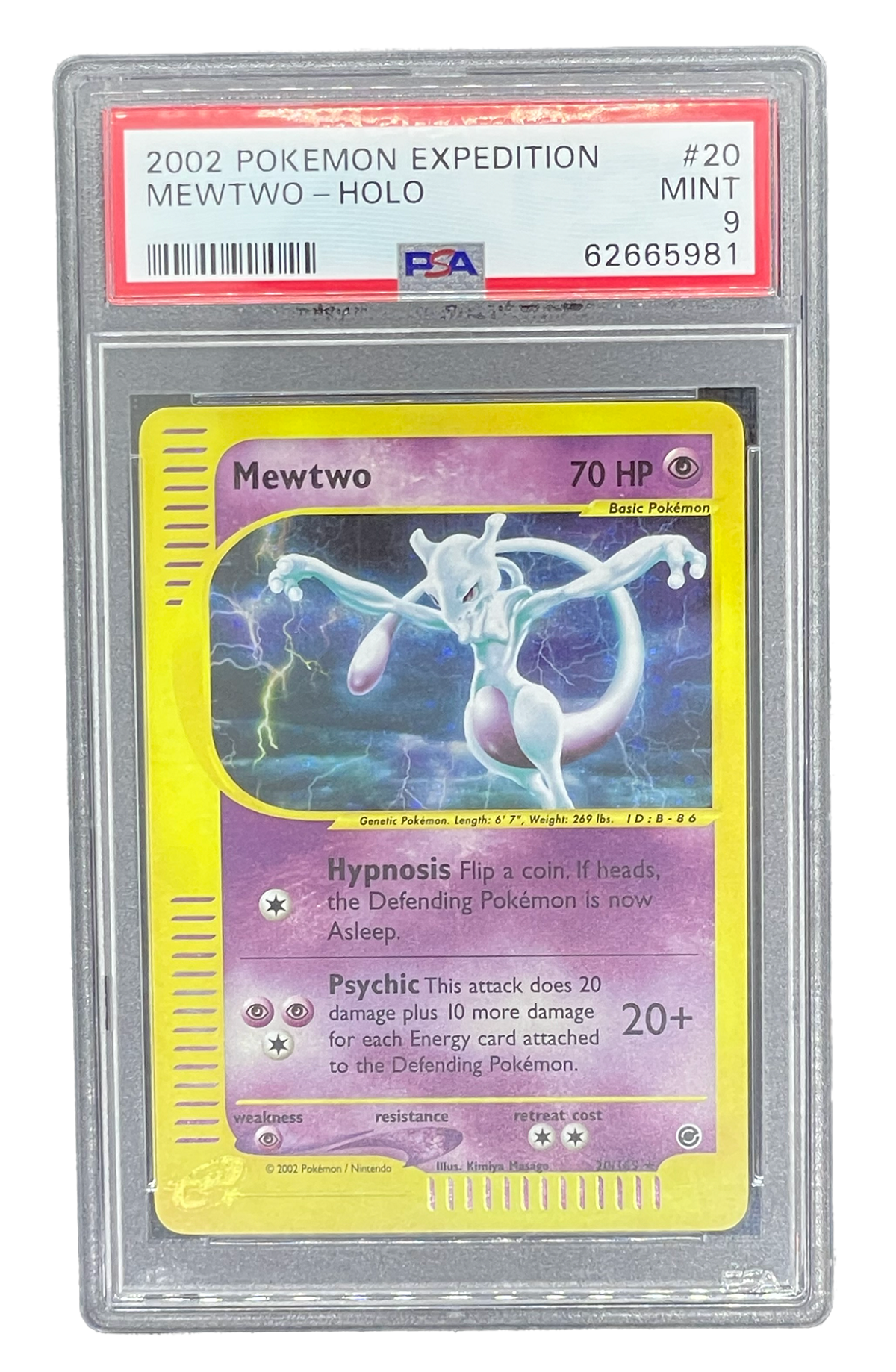 Mewtwo Holo 20/165 - Expedition - US - PSA 9