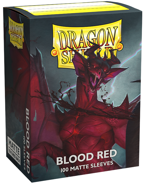 Dragon Shield Standard Sleeves - Matte Blood Red (100)