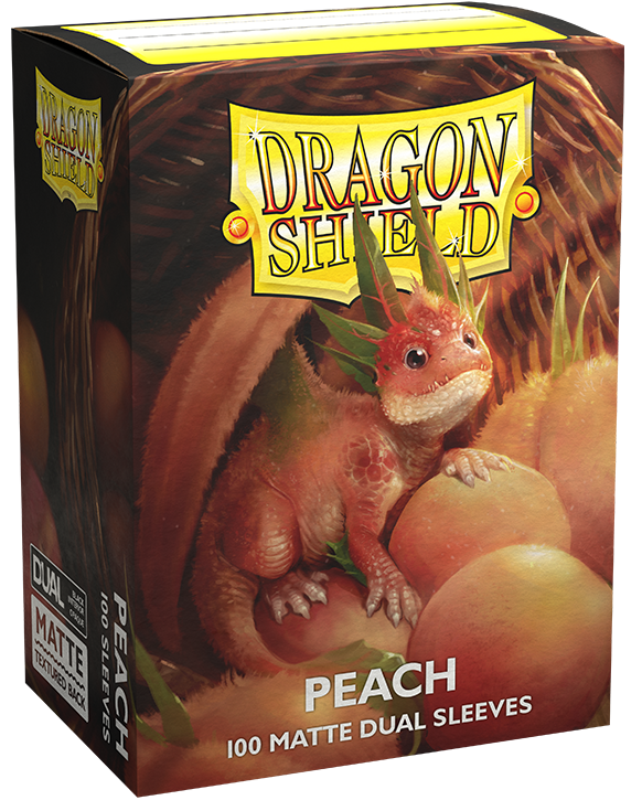 Dragon Shield Standard Sleeves - Dual Matte Peach (100)